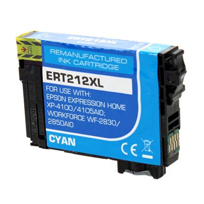 Remanufactured Epson 212XL (T212XL220) InkJet Cartridge, Cyan 350 High Yield 1