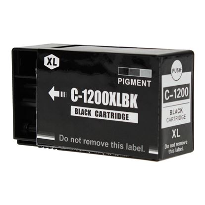 Compatible Canon 1200XL (PGI-1200XL) InkJet Cartridge, Pigment Black 1.2K High Yield 1