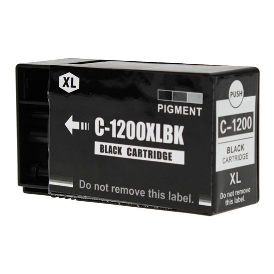 Compatible Canon 1200XL (PGI-1200XL) InkJet Cartridge, Pigment Black 1.2K High Yield 1