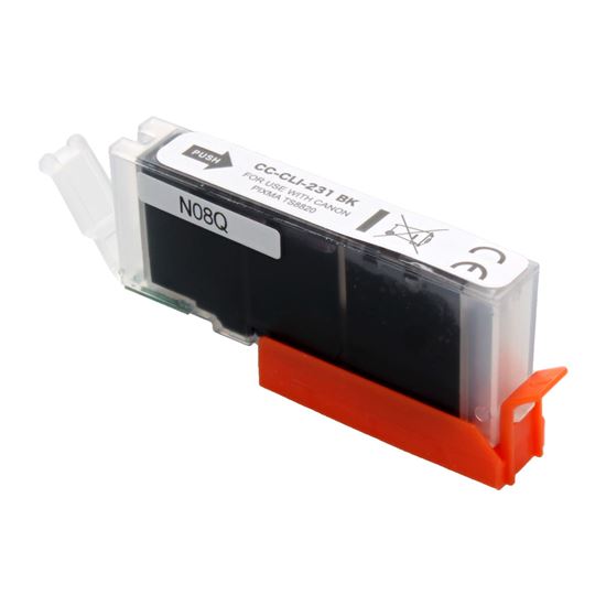 Compatible Canon CLI-231BK (6674C001) Inkjet Cartridge, Black 8.5 ML 1