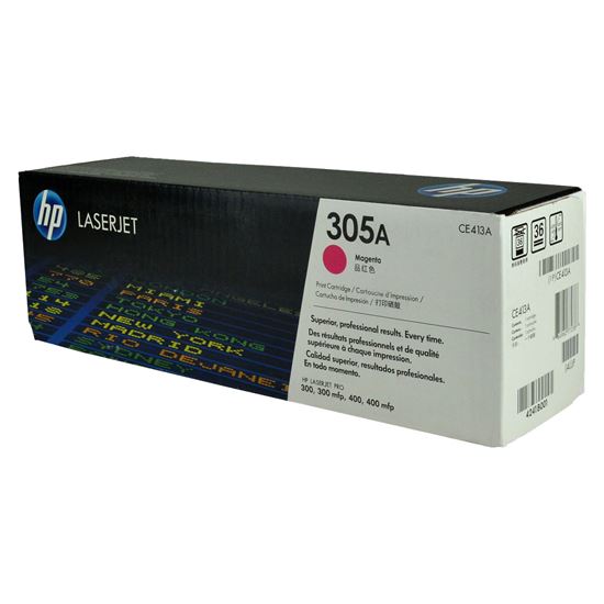 OEM HP 305A (CE413A) Toner Cartridge, Magenta 2.6K Yield 1