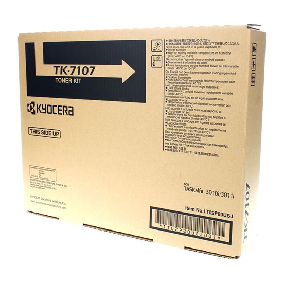 OEM Kyocera Mita TK-7107 (1T02P80USJ) Toner Cartridge, Black 20K Yield 1
