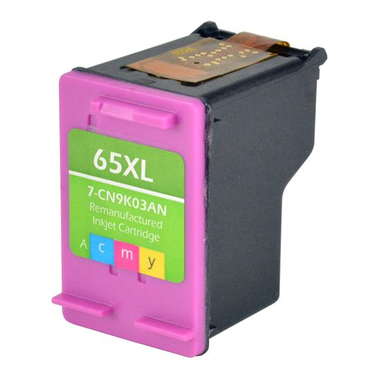 Remanufactured HP 65XL (N9K03AN) InkJet Cartridge, Tri-Color 300 High Yield 1