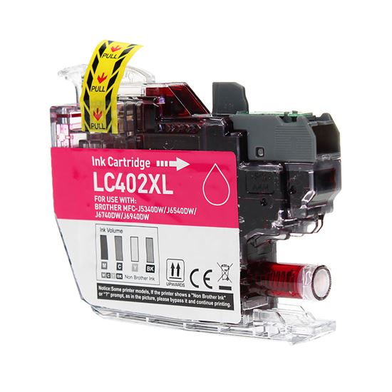 Compatible Brother LC402XLM Inkjet Cartridge, Magenta 1500 High Yield 1