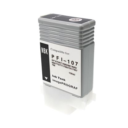 Remanufactured Canon PFI-107MBK (6704B001) InkJet Cartridge, Matte Black 130ml 1