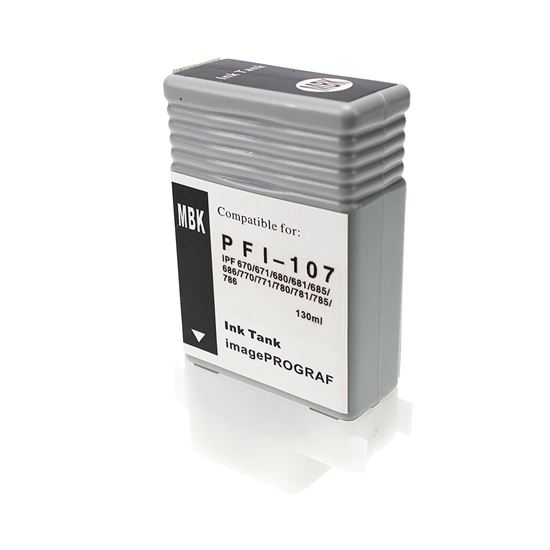 Remanufactured Canon PFI-107MBK (6704B001) InkJet Cartridge, Matte Black 130ml 1