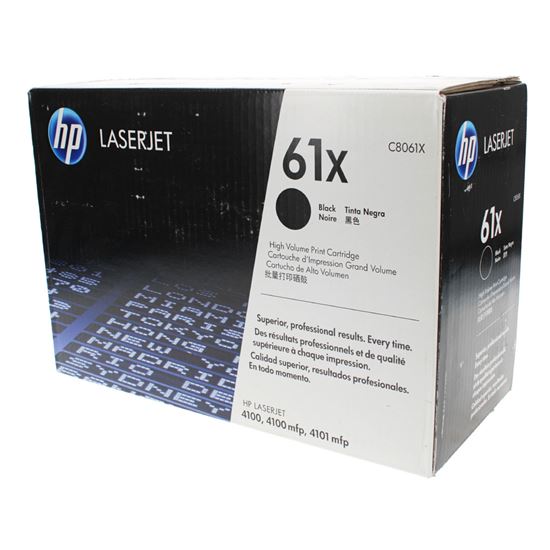 OEM HP 61XL (C8061X) Toner Cartridge, Black 10K High Yield 1
