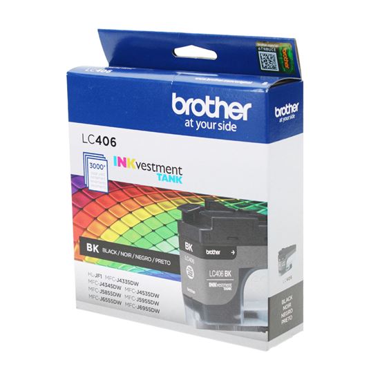 OEM Brother  (LC406BK) Inkjet, Black 3K Yield 1
