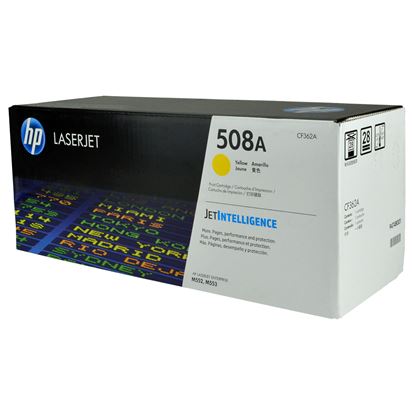 OEM HP 508A (CF362A) Toner Cartridge, Yellow 5K Yield 1