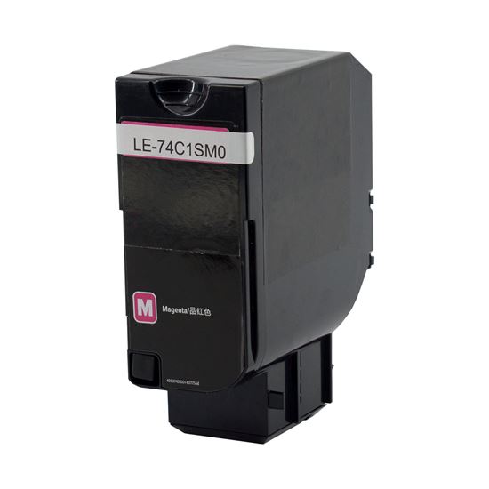 Remanufactured Lexmark 74C1SM0 Toner Cartridge, Magenta 7K Yield, Made in USA 1