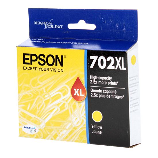 OEM Epson 702XL (T702XL420) Inkjet, Yellow 950 High Yield 1