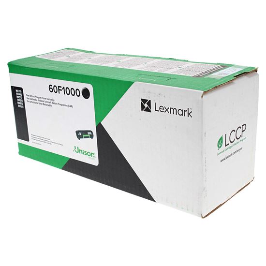 OEM Lexmark  (60F1000) Toner Cartridge, Black 2.5K Yield, Return Program 1