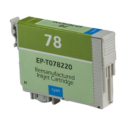 Remanufactured Epson 78 (T078220) InkJet Cartridge, Cyan 9ML 1