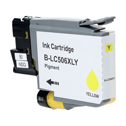 Compatible Brother LC506XLY Inkjet Cartridge, Yellow 1500 High Yield 1