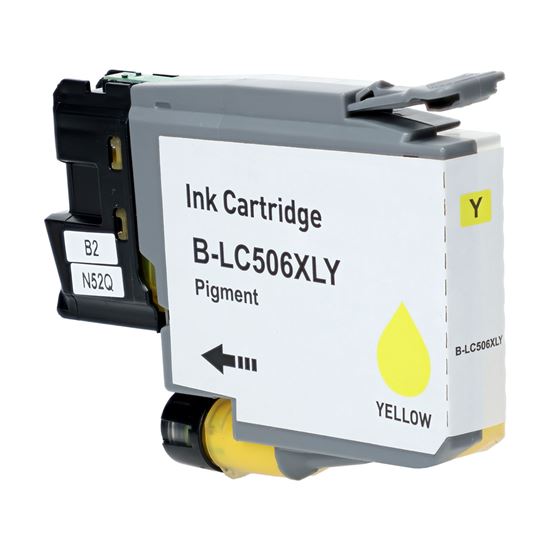 Compatible Brother LC506XLY Inkjet Cartridge, Yellow 1500 High Yield 1