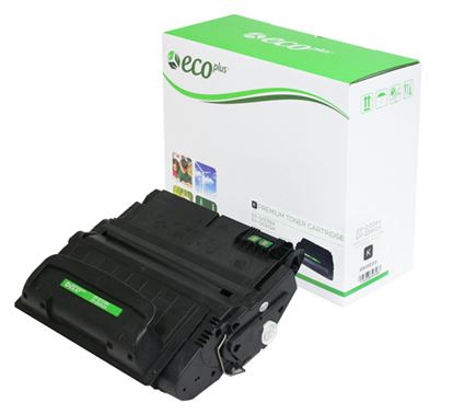 EcoPlus HP 38A (Q1338A, Q5942A) Toner Cartridge, Black 12K Yield, Made in USA 1
