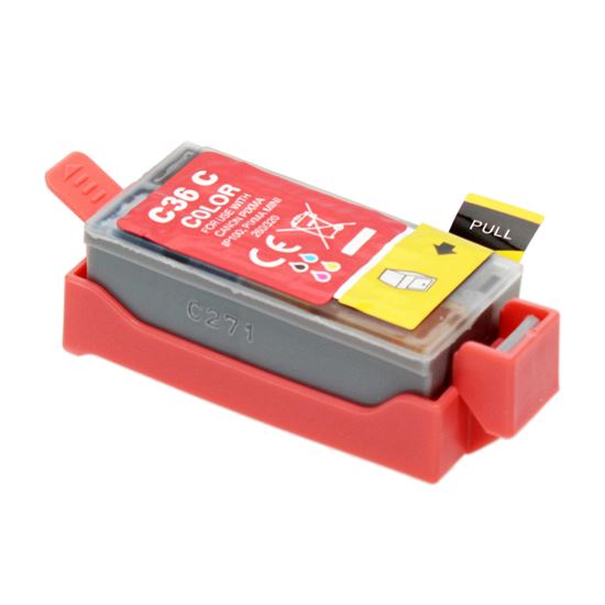 Compatible Canon CLI-36 (1511B002) InkJet Cartridge, Tri-Color 250 Yield 1