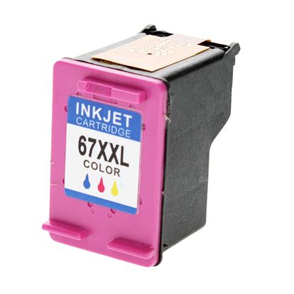 Remanufactured HP 67XXL (6ZA16AN) InkJet Cartridge, Tri-Color 400 Extra High Yield 1