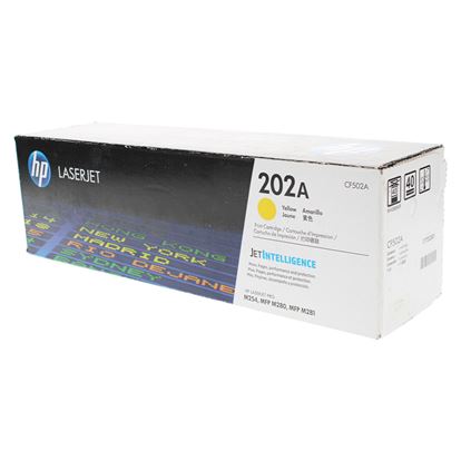 OEM HP 202A (CF502A) Toner Cartridge, Yellow 1.3K Yield 1