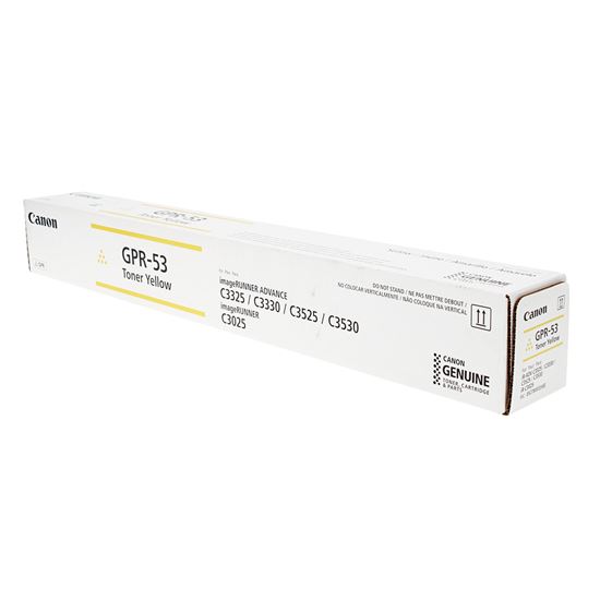OEM Canon GPR-53 (8527B003) Toner Cartridge, Yellow 19K Yield 1