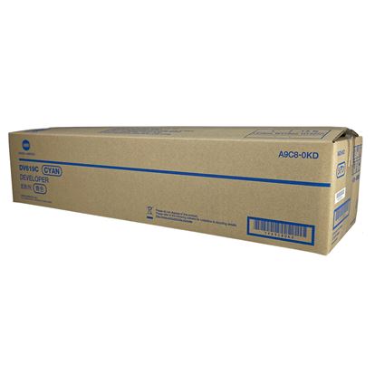 OEM Konica Minolta DV619C (A9C80KD) Developer Unit, Cyan 600K Yield 1