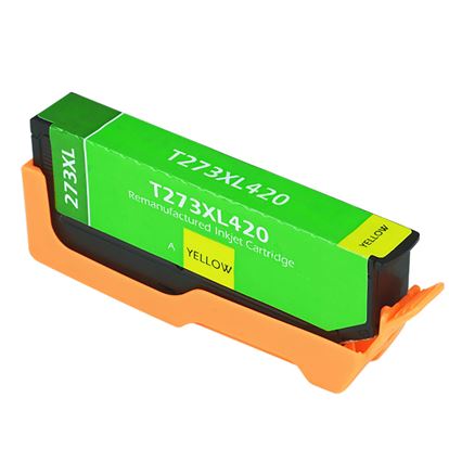 Remanufactured Epson 273XL (T273XL420) InkJet Cartridge, Yellow 650 High Yield 1