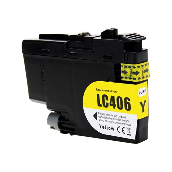 Compatible Brother LC406Y Inkjet Cartridge, Yellow 1500 Yield 1