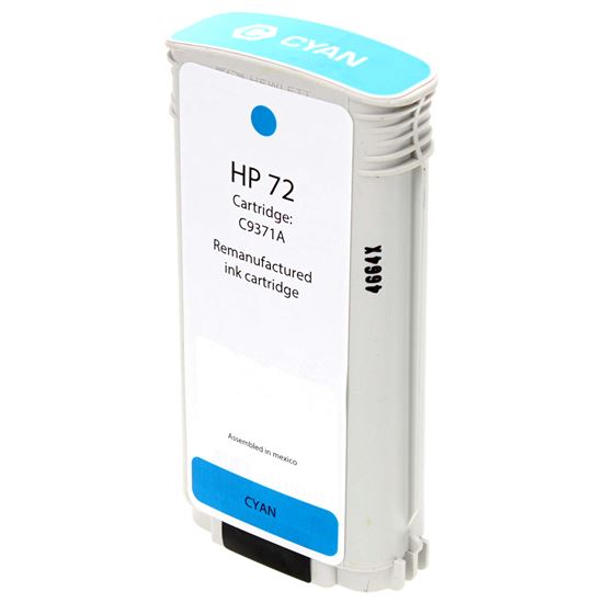 Remanufactured HP 72 (C9371A) Wide Format, Cyan 130ml 1