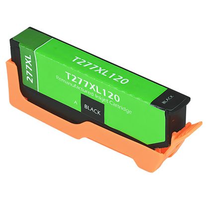Remanufactured Epson 277XL (T277XL120) InkJet Cartridge, Black 500 High Yield 1