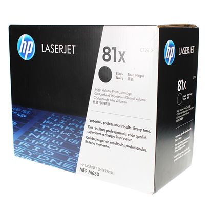 OEM HP 81X (CF281X) Toner Cartridge, Black 25K High Yield 1