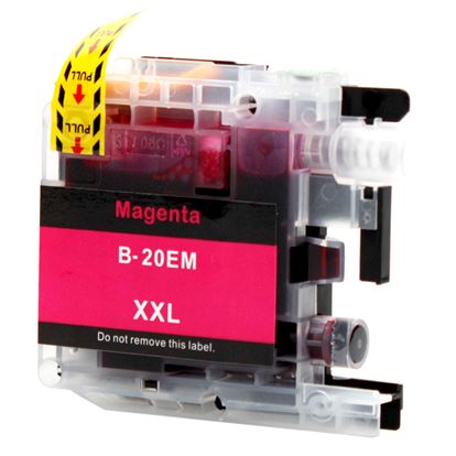 Compatible Brother LC20E (LC20EM) InkJet Cartridge, Magenta 1200 High Yield 1
