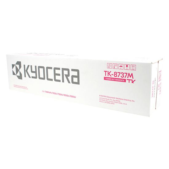 OEM Kyocera Mita TK-8737M (1T02XNBUS0) Toner Cartridge, Magenta 40K Yield 1