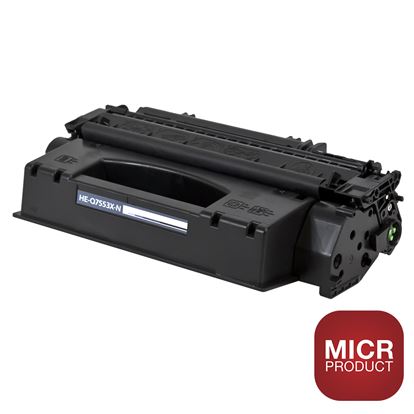 Compatible HP 53X (Q7553X) MICR Toner Cartridge, Black 7K High Yield 1