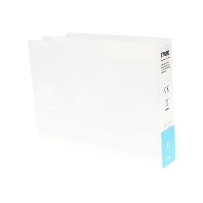 Remanufactured Epson T748XL220 (748XL) Wide Format Ink, Cyan 4K High Yield 1