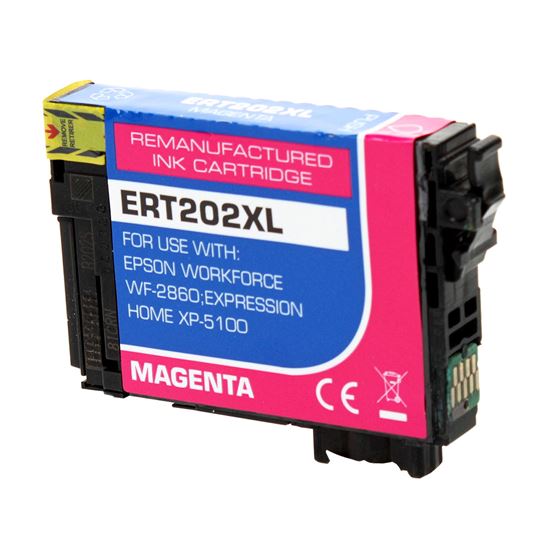 Remanufactured Epson 202XL (T202XL320) InkJet Cartridge, Magenta 470 High Yield 1