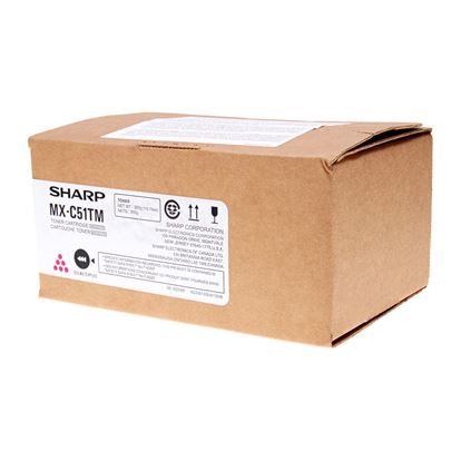 OEM Sharp  (MX-C51TM) Toner Cartridge, Magenta 10K Yield 1