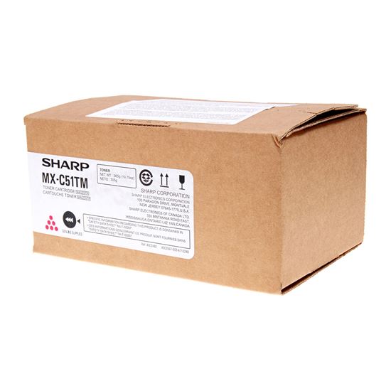 OEM Sharp  (MX-C51TM) Toner Cartridge, Magenta 10K Yield 1