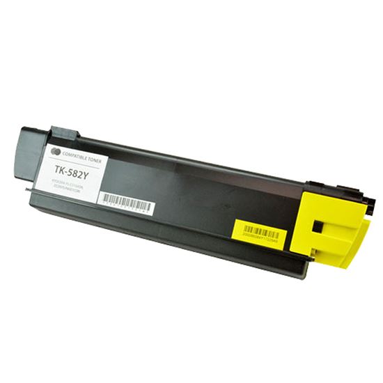 Compatible Kyocera Mita TK-582Y (1T02KTAUS0) Toner Cartridge, Yellow 2.8K Yield 1