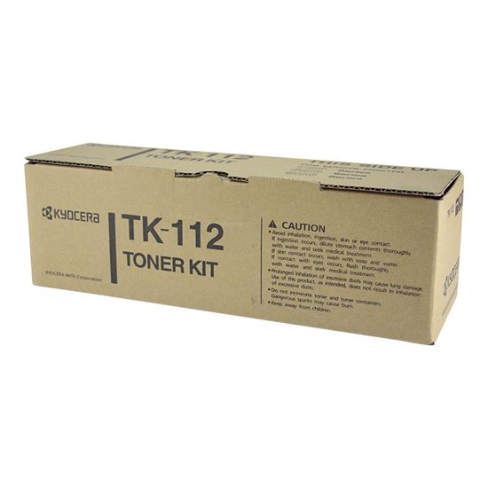OEM Kyocera Mita TK-112 (1T02FV0US0) Toner Cartridge, Black 6K Yield 1