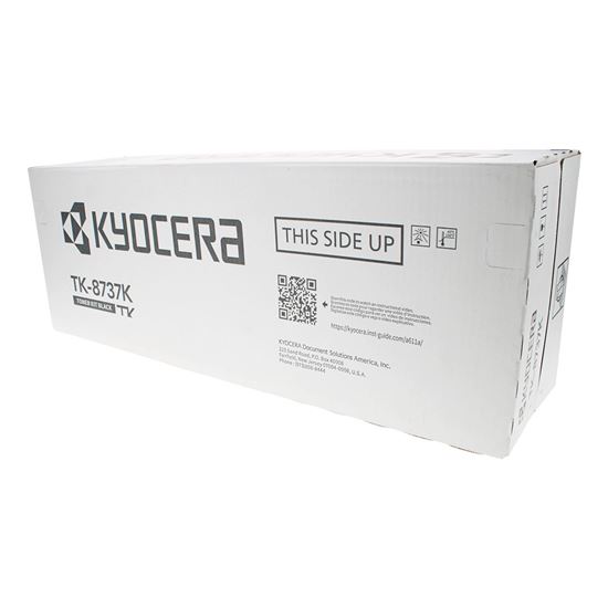 OEM Kyocera Mita TK-8737K (1T02XN0US0) Toner Cartridge, Black 85K Yield 1