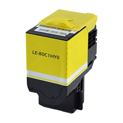 Compatible Lexmark 801HY (80C1HY0) Toner Cartridge, Yellow 3K High Yield 1