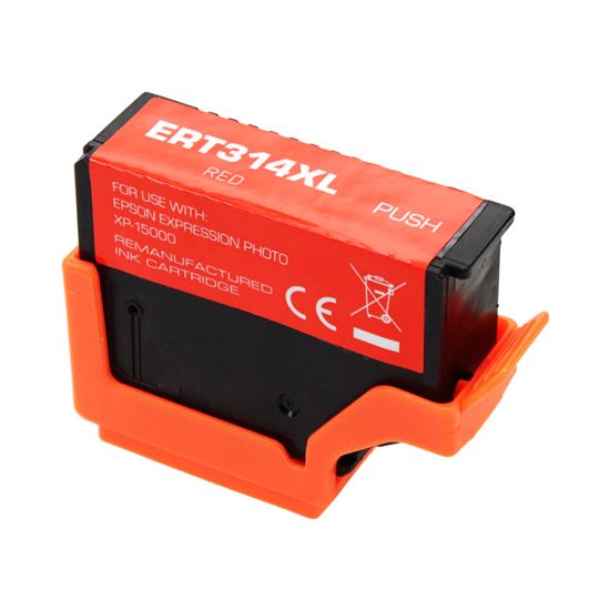 Remanufactured Epson 314XL (T314XL820) InkJet Cartridge, Red 830 High Yield 1