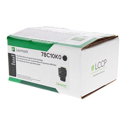 OEM Lexmark  (78C10K0) Toner Cartridge, Black 2K Yield, Return Program 1