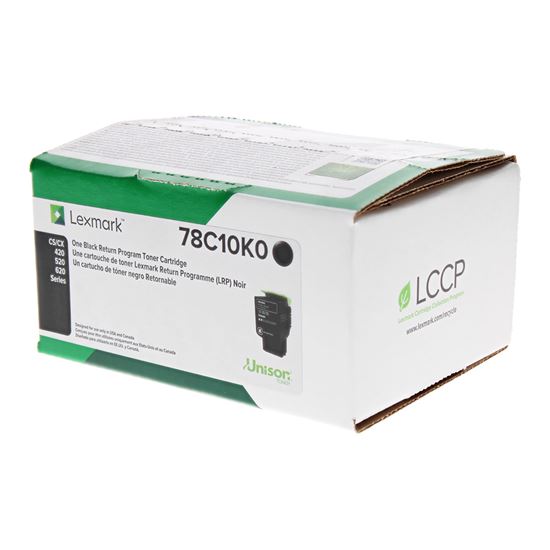 OEM Lexmark  (78C10K0) Toner Cartridge, Black 2K Yield, Return Program 1