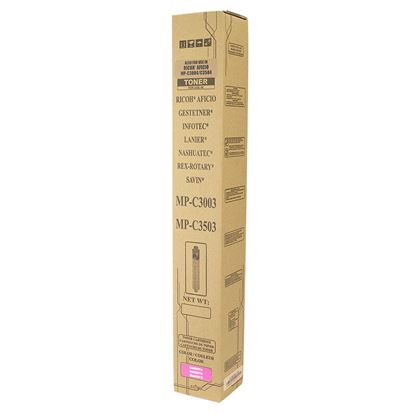 Compatible Ricoh MP C3003 / MP C3004 / MP C3503 (841815) Toner Cartridge, Magenta 18K Yield, TAA Compliant, Made in USA 1