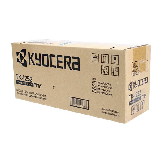 OEM Kyocera Mita TK-1252 (1T0C3H0US0) Toner Cartridge, Black 3K Yield 1