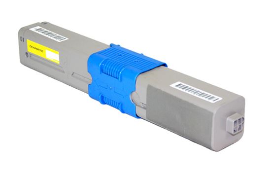 Remanufactured Okidata C330/C530 (44469701) Toner Cartridge, Yellow 3K Yield 1
