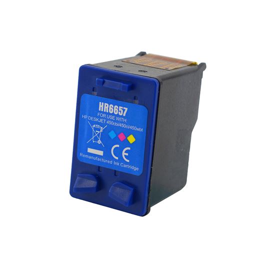 Remanufactured HP 57 (C6657AN) InkJet Cartridge, Tri-Color 500 Yield 1
