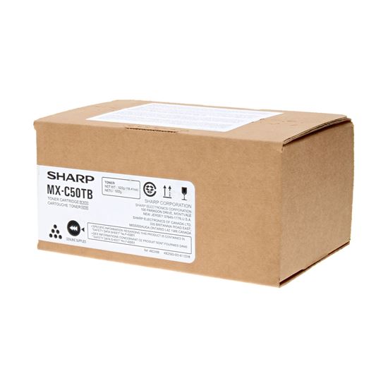 OEM Sharp MX-C50TB Toner Cartridge, Black 20K Yield 1