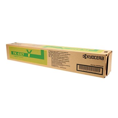 OEM Kyocera Mita TK-8327Y (1T02NPAUS0) Toner Cartridge, Yellow 12K Yield 1
